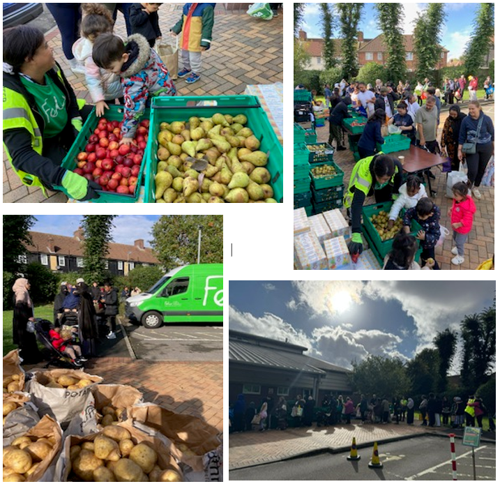 Free food was distributed in Barnet last week – in a big Giveaway