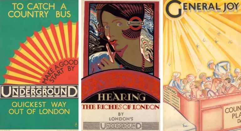 Art Deco Posters from the London Underground Go on Show