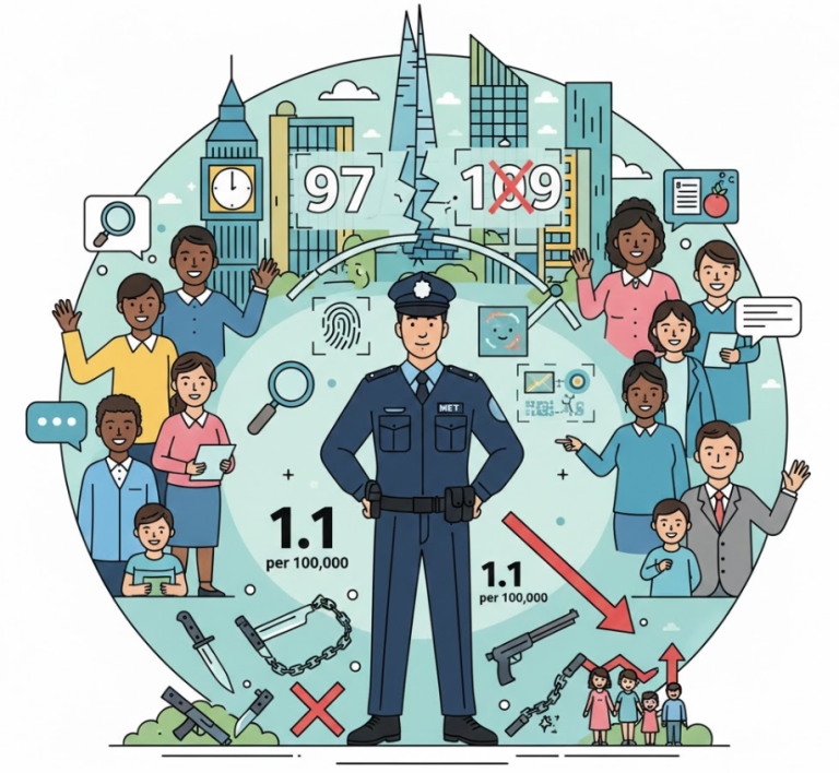 London Records Lowest Homicide Rate Since Records Began in 2025