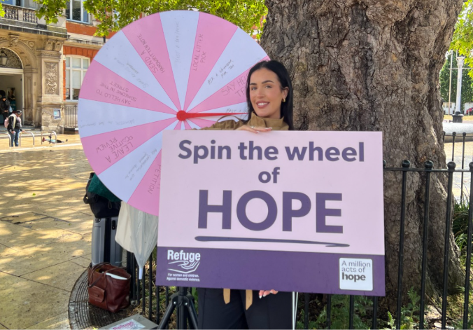 Refuge Celebrity Ambassadors Bring “Acts Of Hope” Campaign To Lambeth Streets