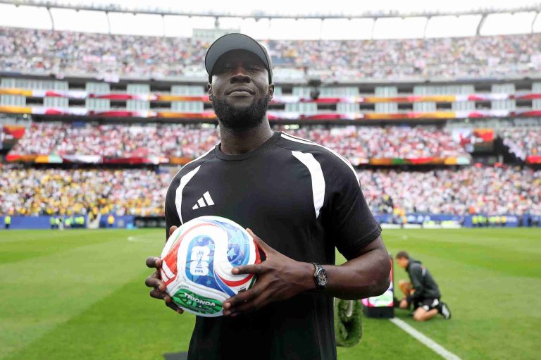 Stormzy Takes Center Stage As Adidas Stadium Captain At The Fifa World Cup Match Between England And Ghana