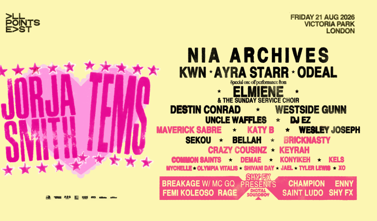 All Points East 2026 Announces Full Friday Line-Up Headlined by Jorja Smith and Tems