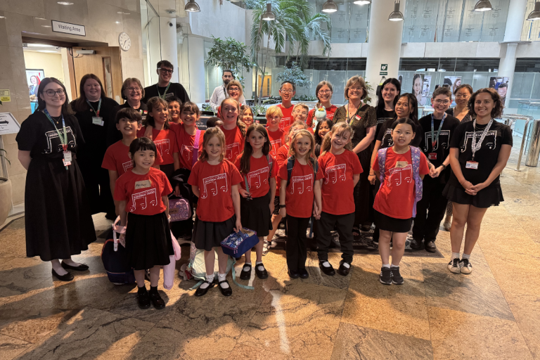 University of Reading Children’s Choir Performs Climate Song at Department for Education