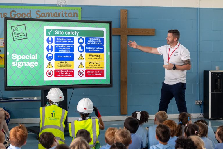 Ascot Pupils Learn about Construction Site Safety Ahead of Summer Holidays