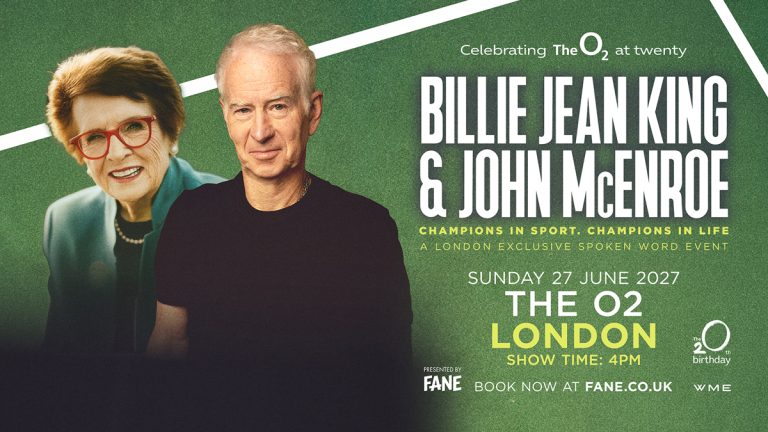 Tennis Legends Billie Jean King and John McEnroe Take Over The O2 Ahead Of Wimbledon’s 150th Anniversary In 2027