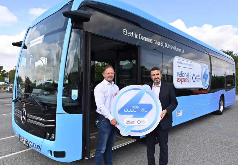 National Express to Trial Mercedes-Benz eCitaro Electric Bus at London Stansted Airport